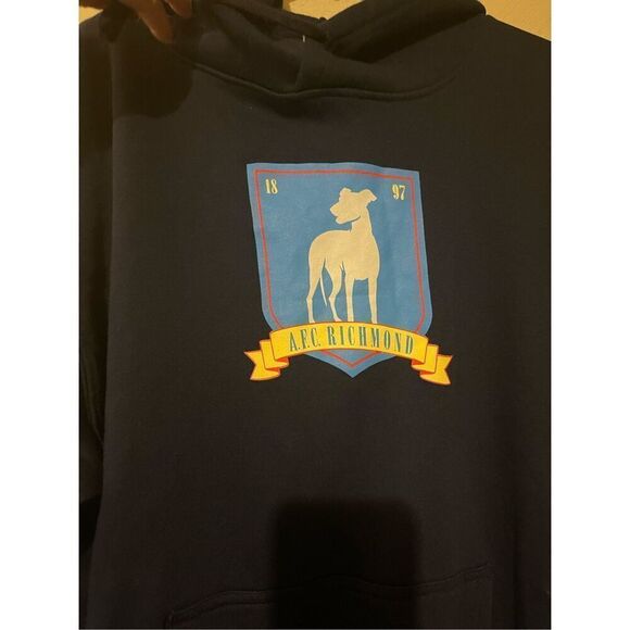 Ted Lasso Hoodie Sweatshirt Navy XXL AFC RICHMOND Jerry Leigh - Picture 5 of 10